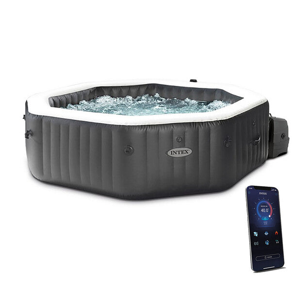 Pure spa Carbone 4 places octogonal - Bulles, jets, écostérilisateur, Wifi