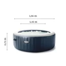 Pure spa gonflable INTEX Blue Navy rond 4 places