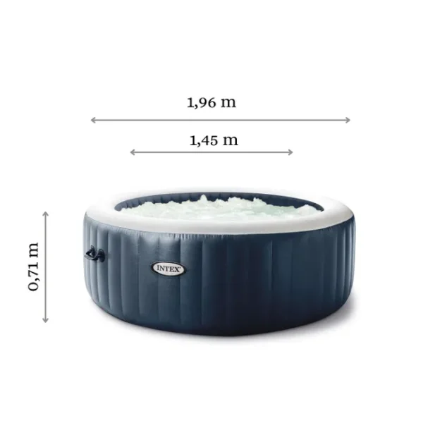 Pure spa gonflable INTEX Blue Navy rond 4 places – Image 2