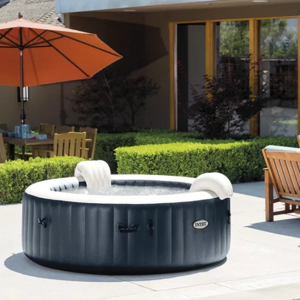Pure spa gonflable INTEX Blue Navy rond 4 places – Image 4