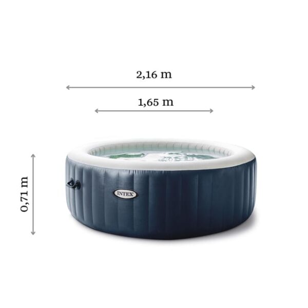 Pure Spa gonflable INTEX Blue Navy rond 6 places – Image 2