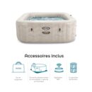 Pure Spa gonflable INTEX CHEVRON carré 4 places
